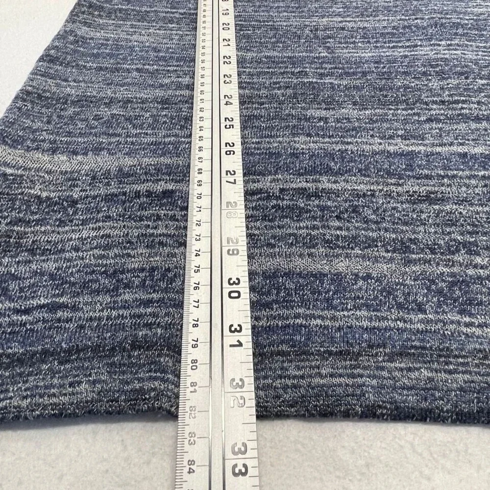 BCBGMaxAzria‎ Tunic Sweater T-Shirt Dress Size Small Blue Space Dye Batwing Knit - Picture 9 of 10